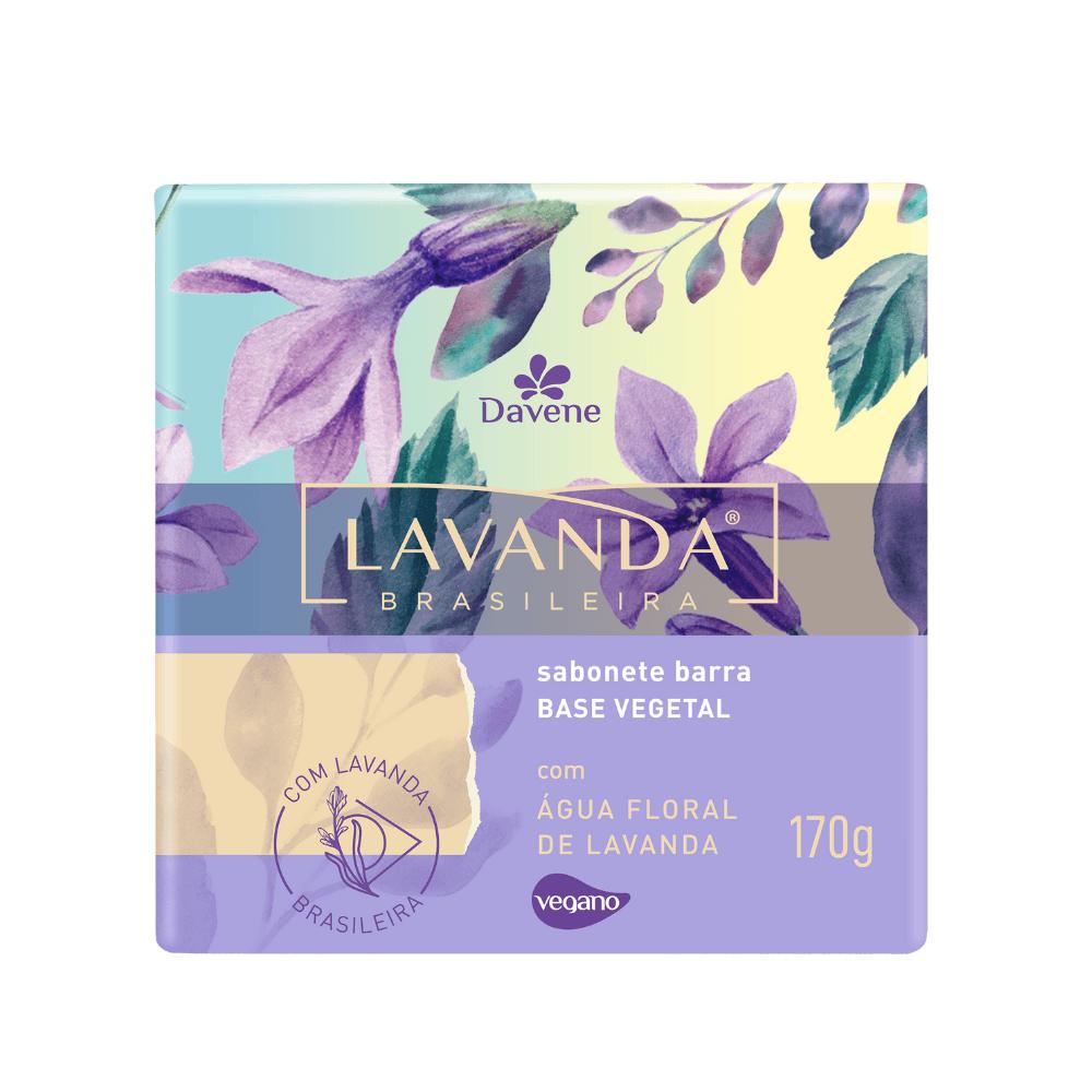 Sabonete Vegetal em Barra Lavanda Brasileira Davane 170g