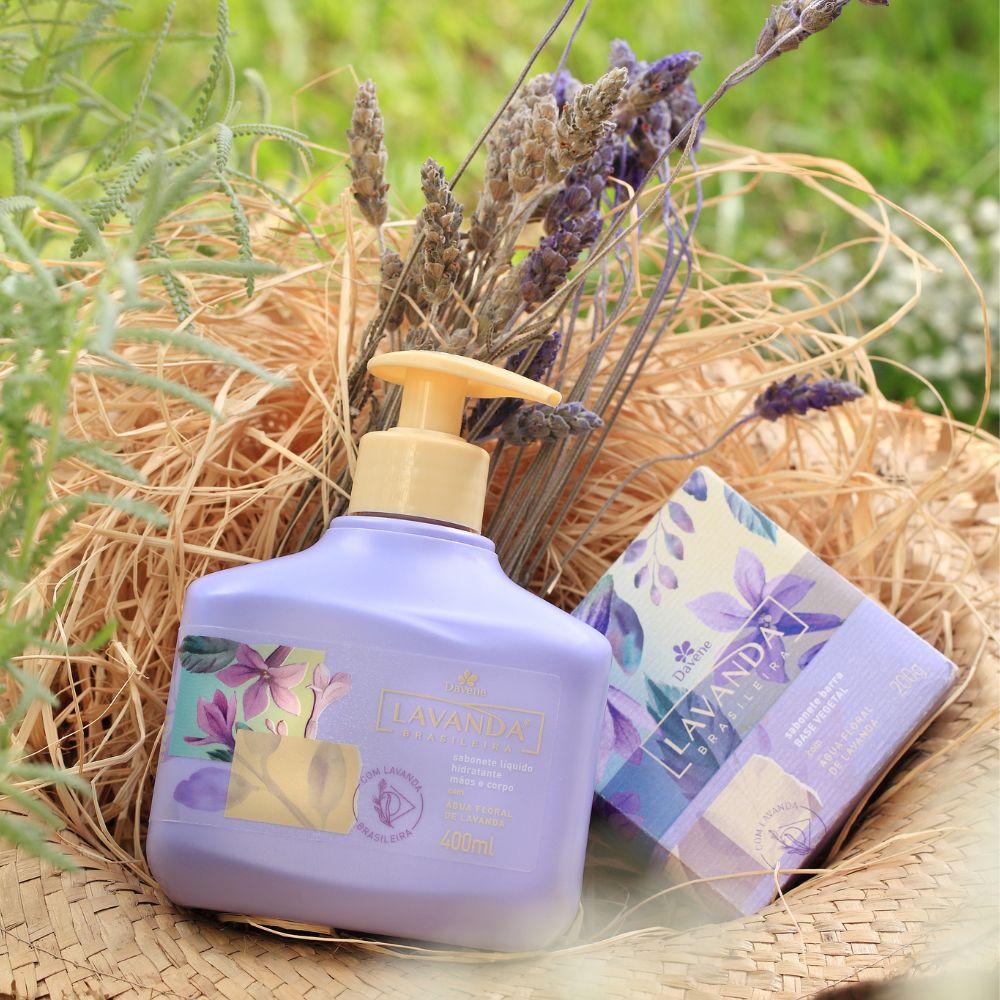 Sabonete Vegetal em Barra Lavanda Brasileira Davane 170g