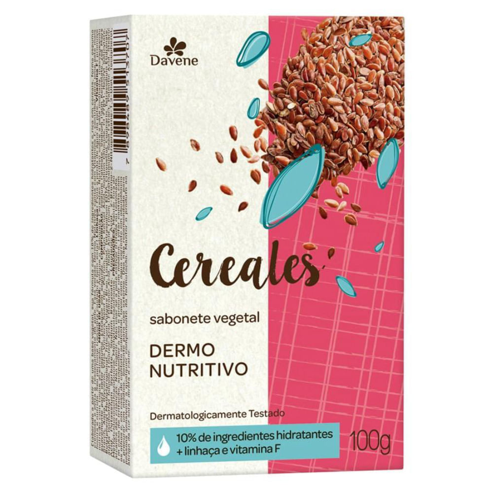 Sabonete Vegetal Em Barra Cereales Nutritivo Davene 100g