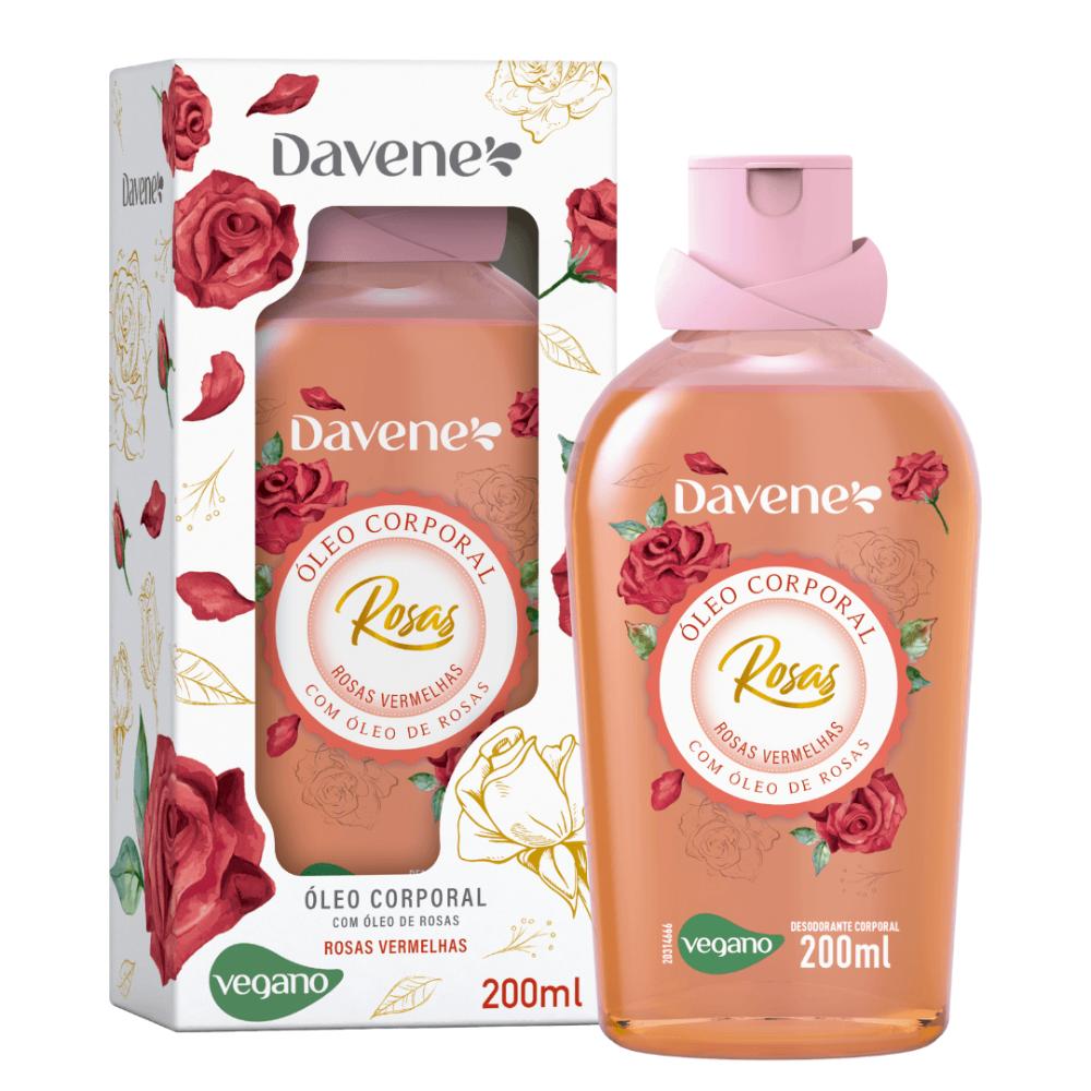 Óleo Corporal Sublime Rosas Vermelhas Davene 200ml