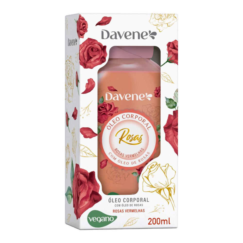 Óleo Corporal Sublime Rosas Vermelhas Davene 200ml