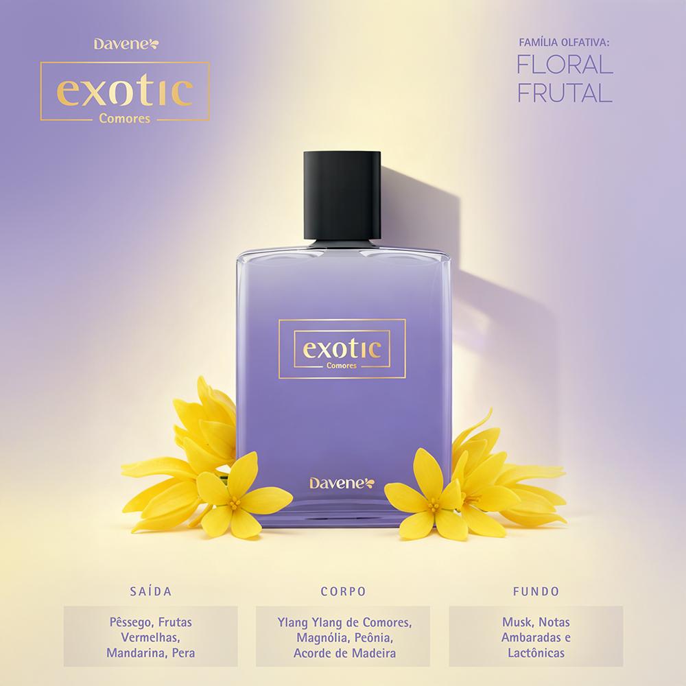 Colônia Exotic Comores Davene 95ml