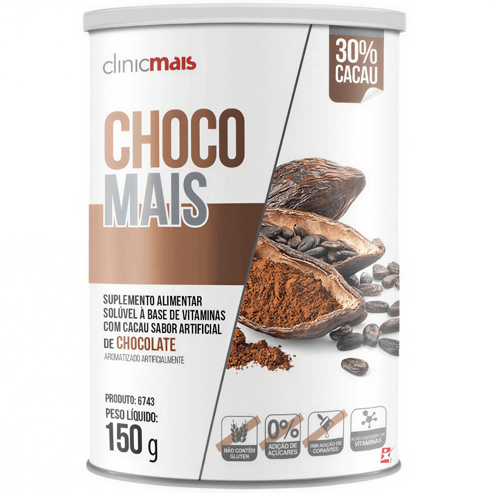 Choco Mais Clinicmais Sabor Chocolate 150g