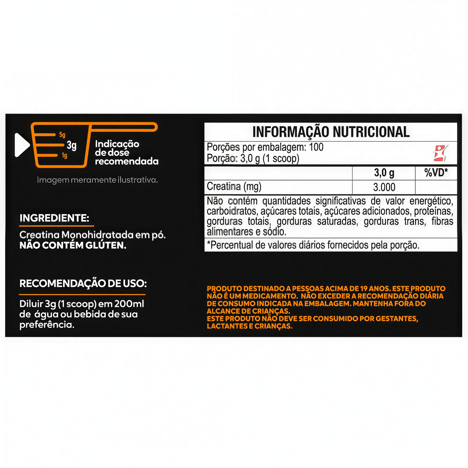 Creatina Monohidratada 100% Pura Maltta Nutrition 300g
