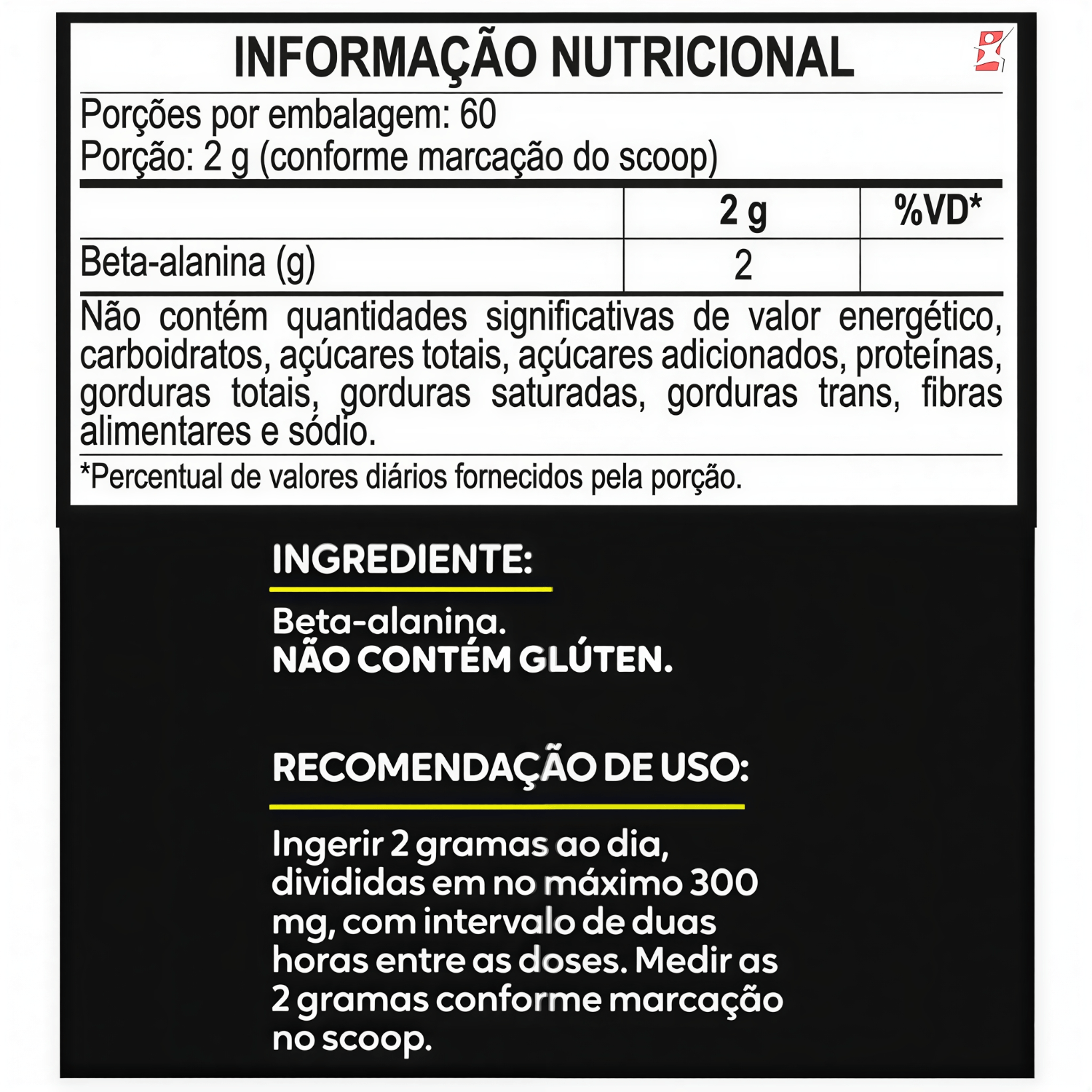 Beta-alanina Pura Maltta Nutrition 120g