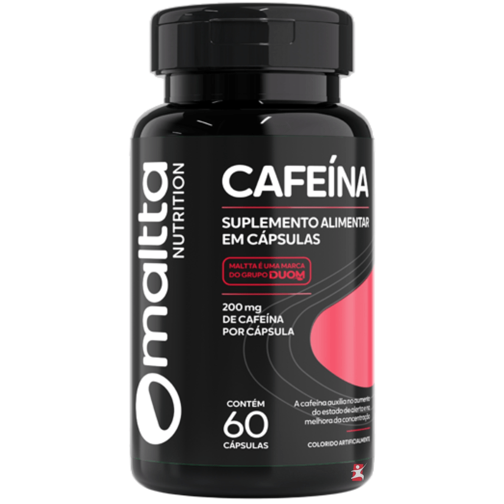 Cafeína Maltta Nutrition 200mg 60 Cápsulas Softgel