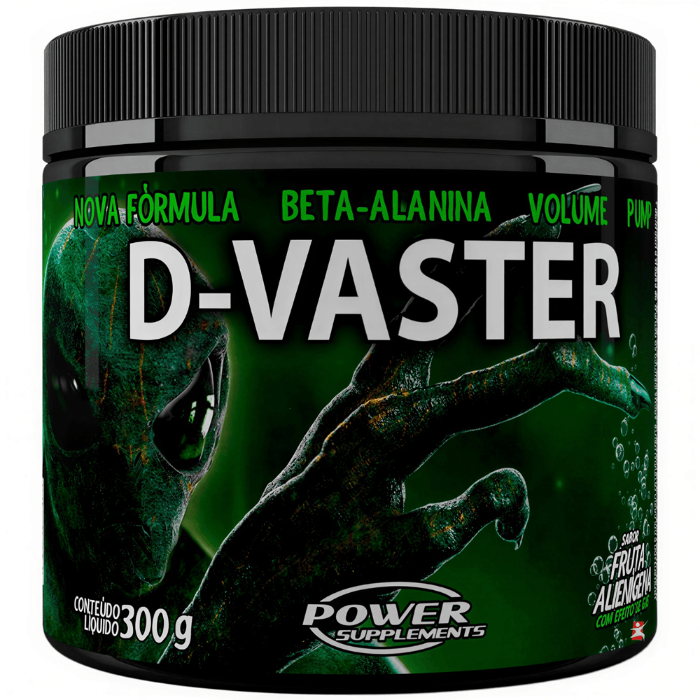 Pré-treino D-vaster Em Pó Extra Puml Fruta Alienigena Power Supplements 300g
