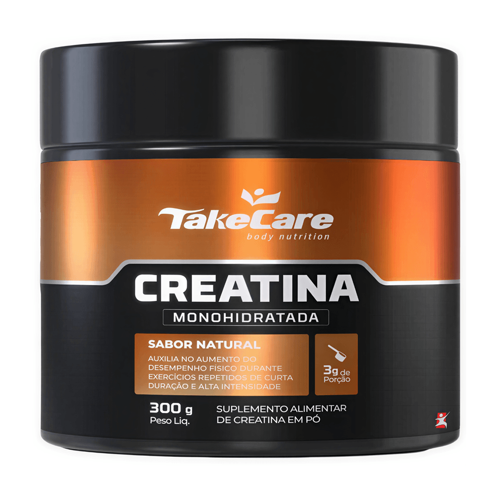 Creatina Monohidratada 100% Pura Take Care Sem Sabor 300g
