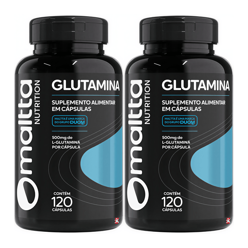 Kit 2 Glutamina 100% Pura Maltta Nutrition 120 Cápsulas