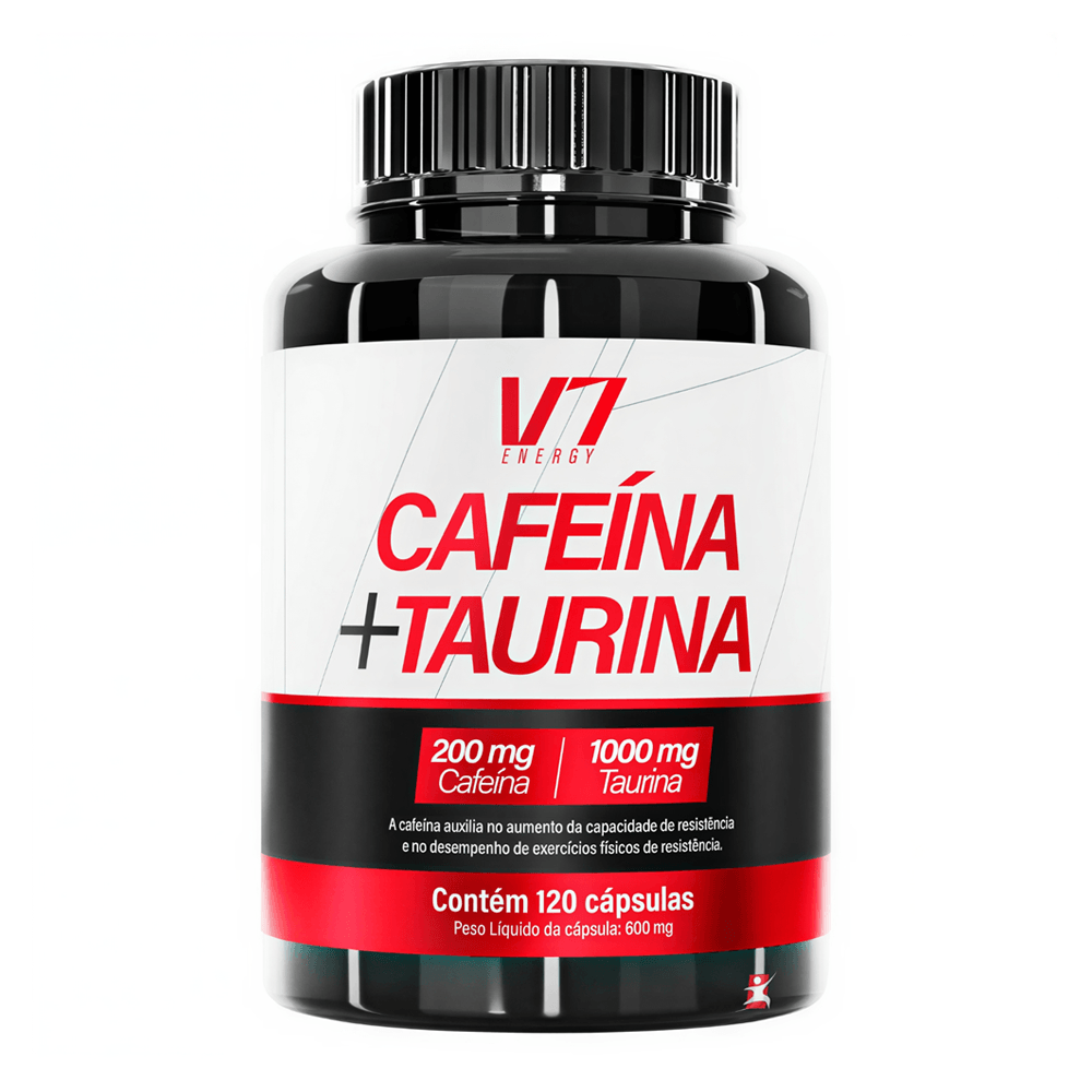 Cafeina + Taurina V7 Energy 120 Cápsulas