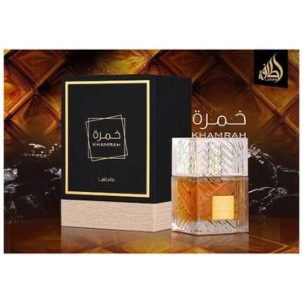 Perfume Árabe Unissex Khamrah Lattafa  Eau de Parfum 100ml