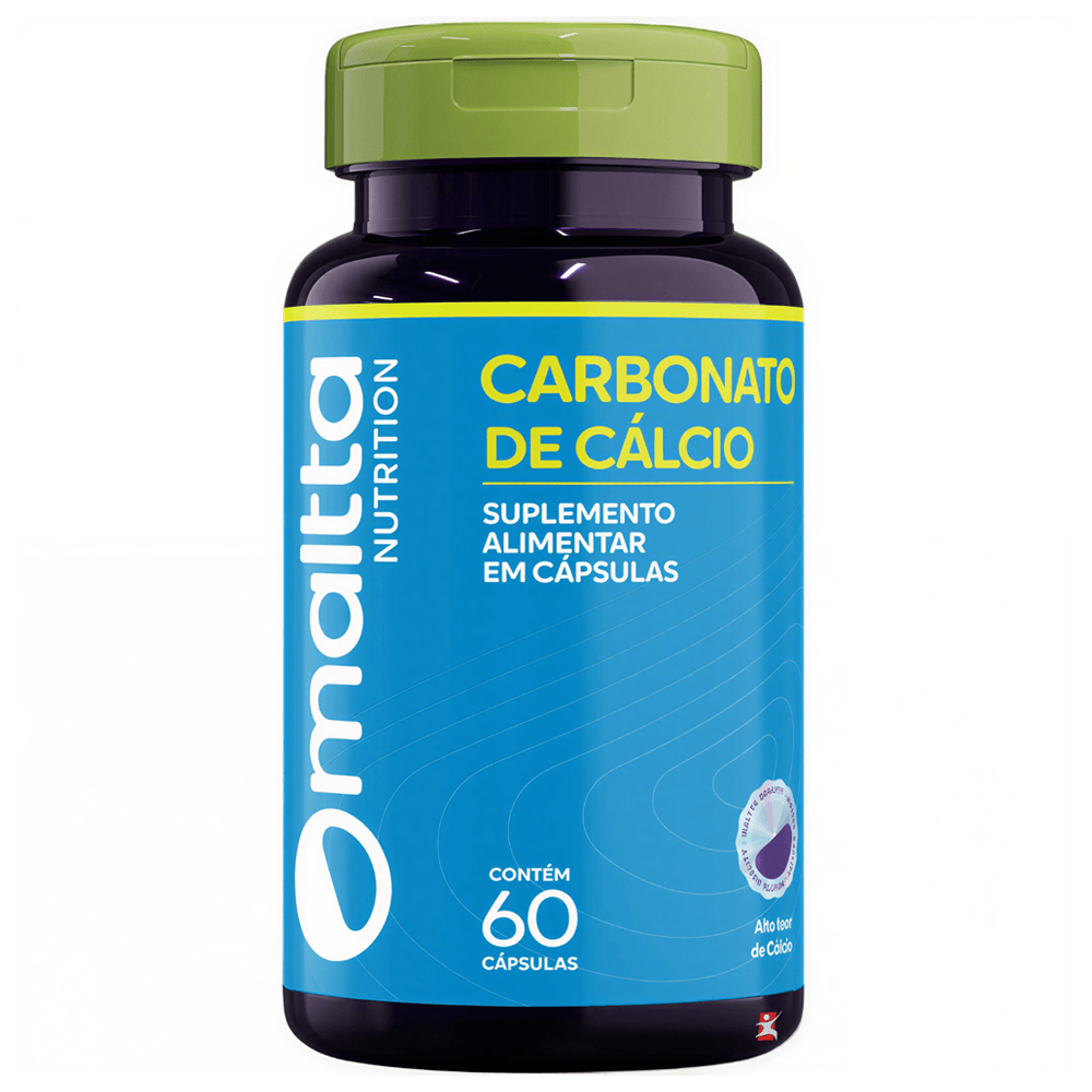 Carbonato De Cálcio Maltta Nutrition 970mg Por Porção 60 Cápsulas