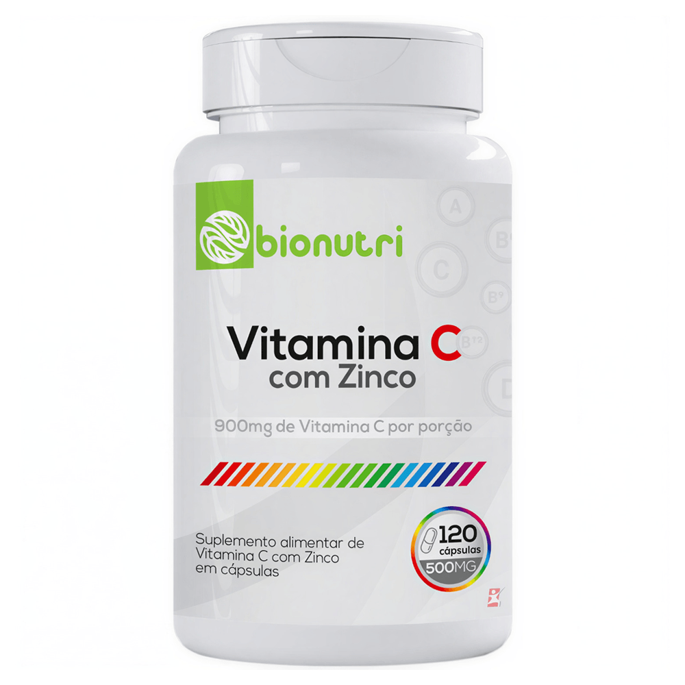 Vitamina C Com Zinco Bionutri 120 Cápsulas