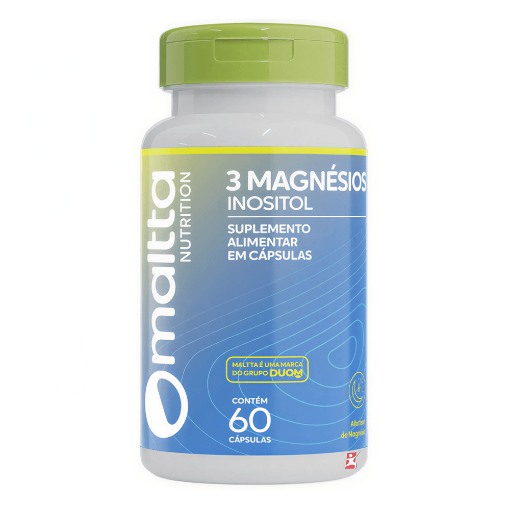 3 Magnésios Inositol Maltta Nutrition 60 Cápsulas