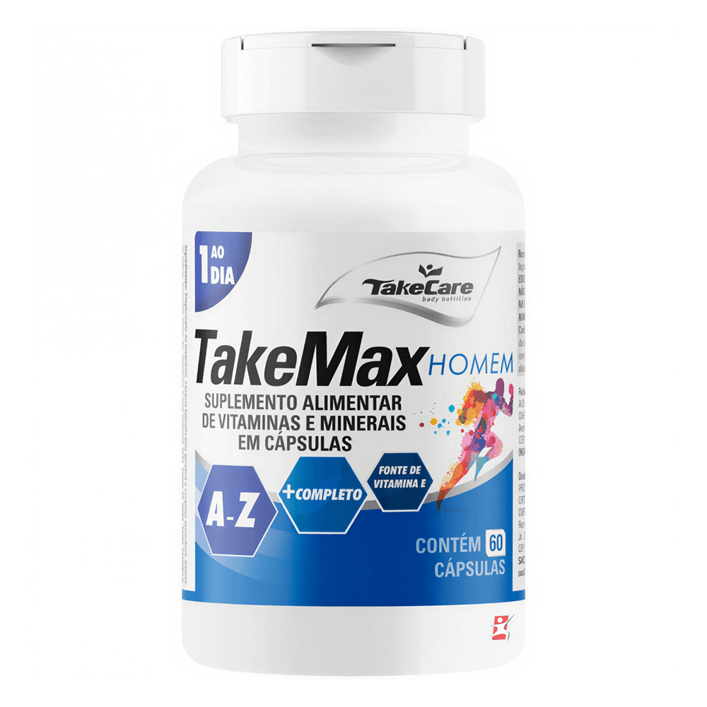 Take Max Homem Polivitamínico E Mineral De A-z Take Care 60 Cápsulas