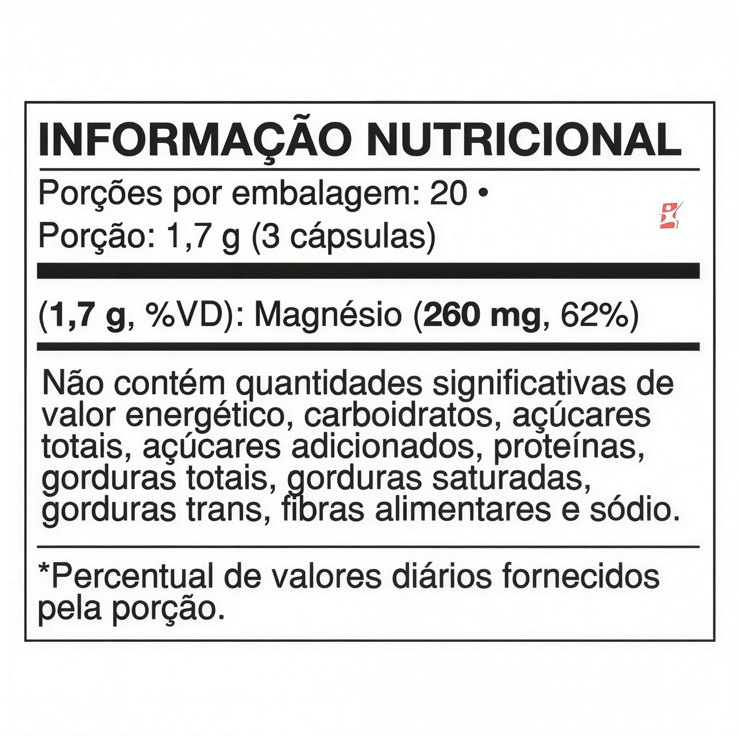Citrato De Magnésio Videira7 60 Cápsulas Veganas