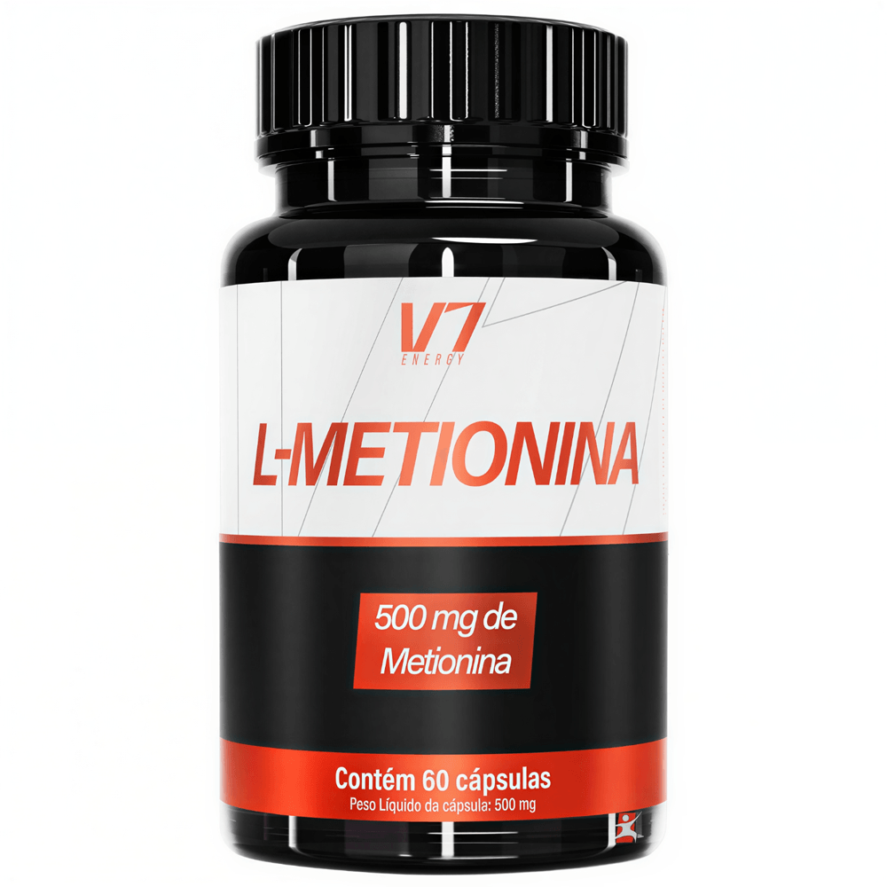 L-metionina V7 Energy 500mg 60 Cápsulas