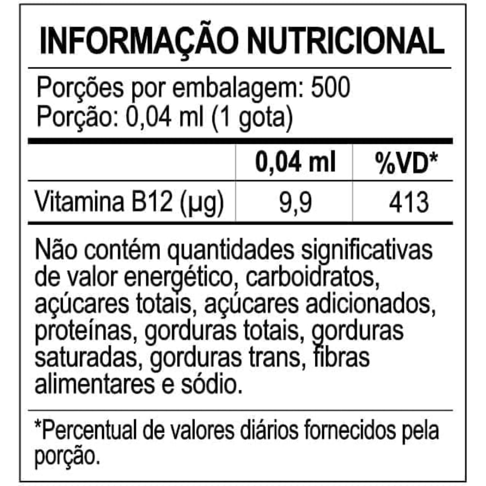 Suplemento Nutricional Vitamina B12 Sanavita 20ml