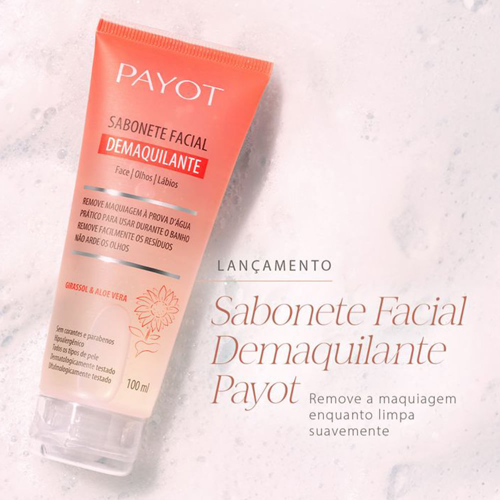 Sabonete Líquido Esfoliante Facial Extrato De Hibisco Oil Free Payot 100ml