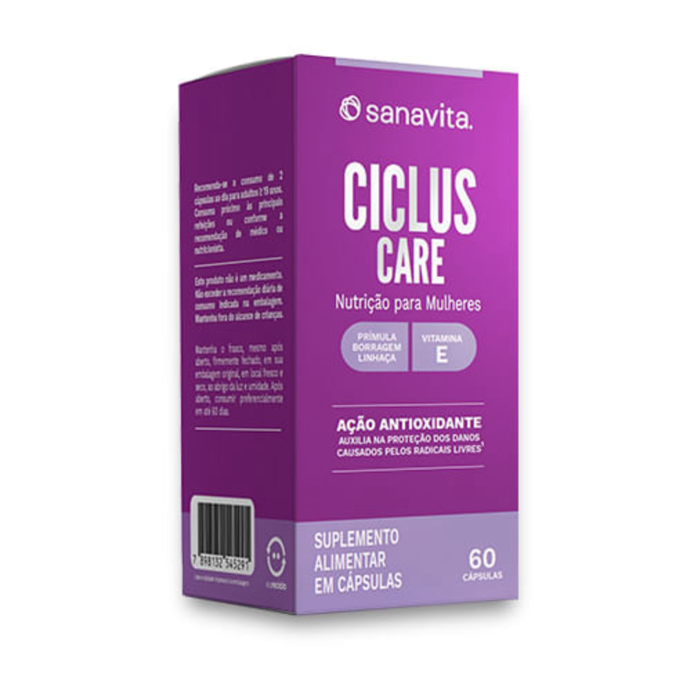 Suplemento Alimentar Ciclus Care Sanavita 60 Cápsulas