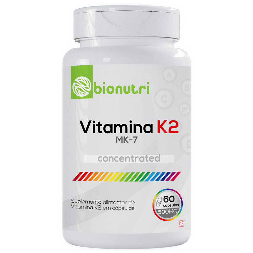 Vitamina K2 Menaquinona Mk-7 Concentrada Bionutri 60 Cápsulas