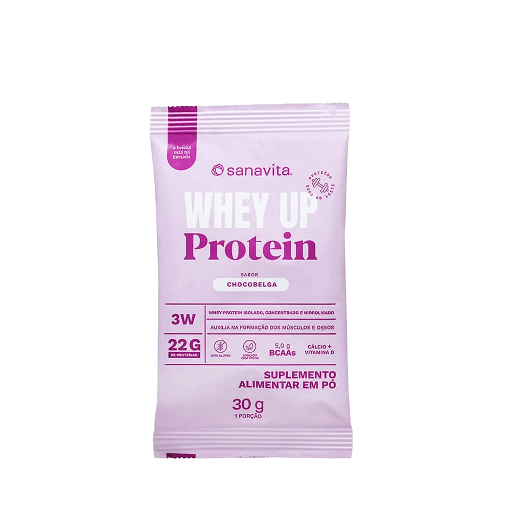 Suplemento Alimentar Em Pó Whey Up Sanavita Chocobelga 1 Sachê