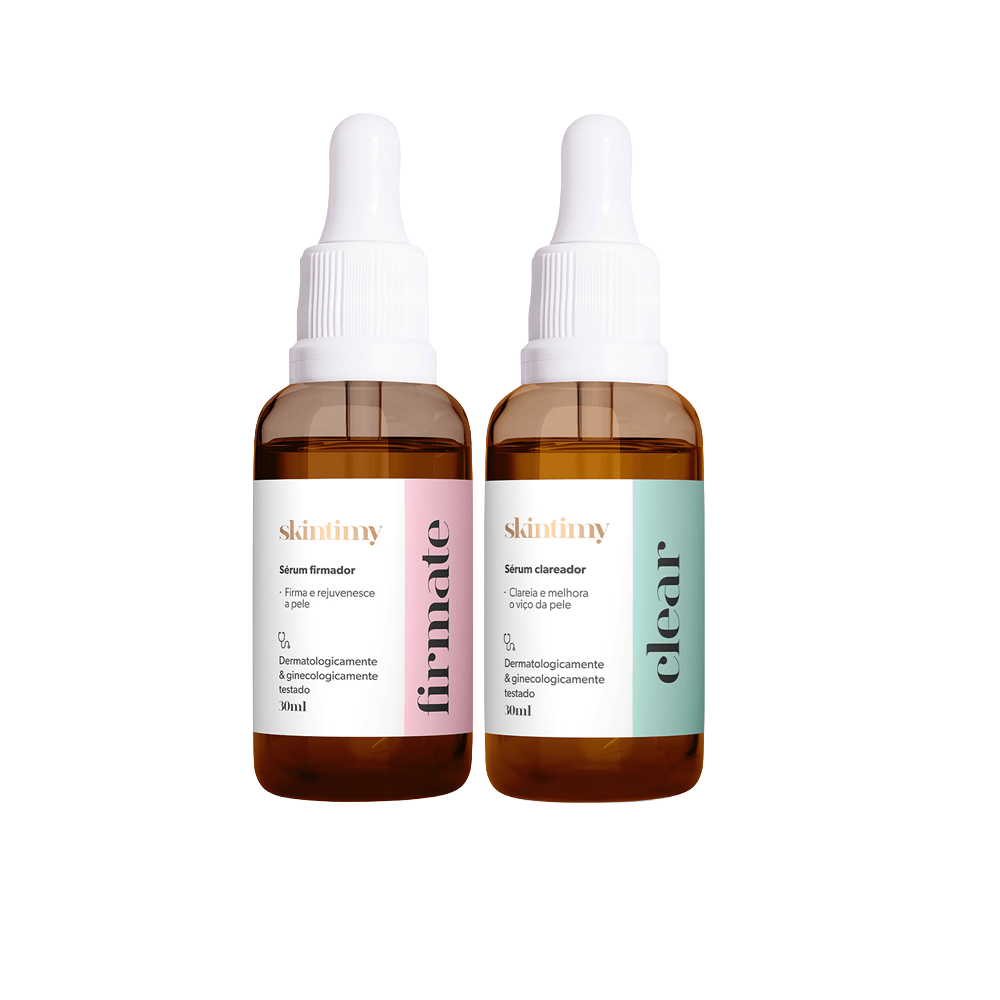 Kit Skintimy Clareador E Firmador Com Séruns Íntimos Clear + Firmate