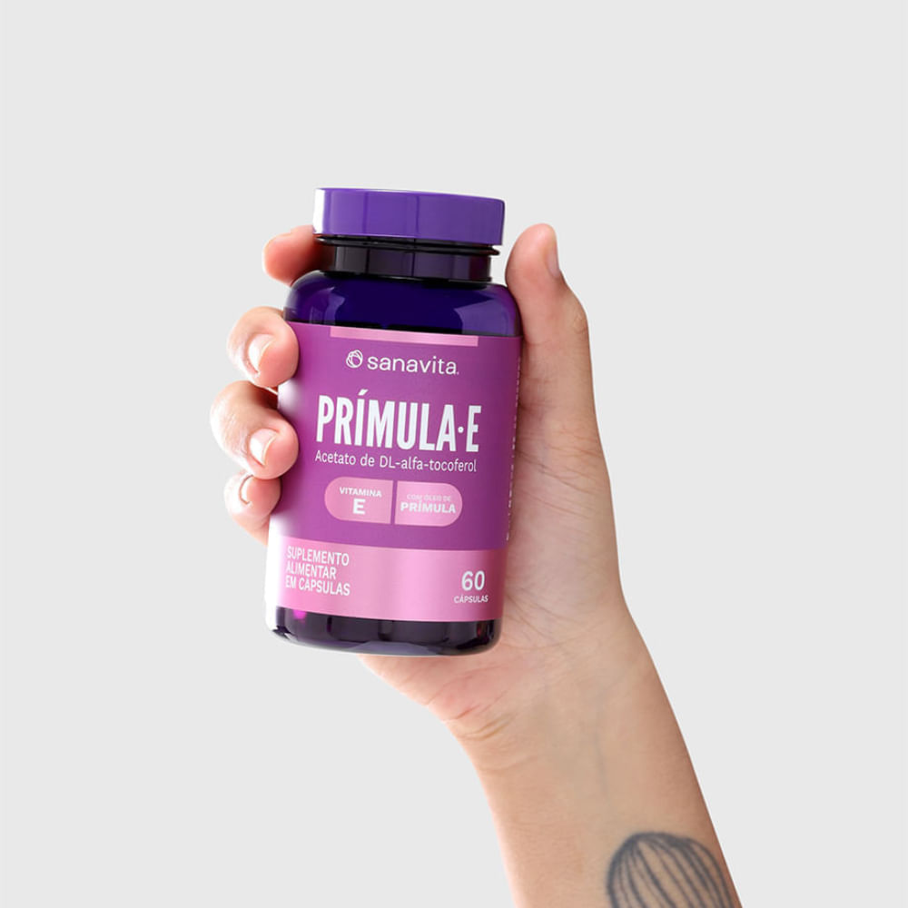 Suplemento Alimentar Prímula-E Sanavita 60 Cápsulas
