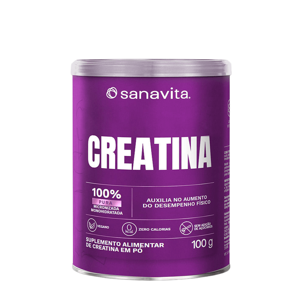 Creatina Sanavita Sem Sabor 100g