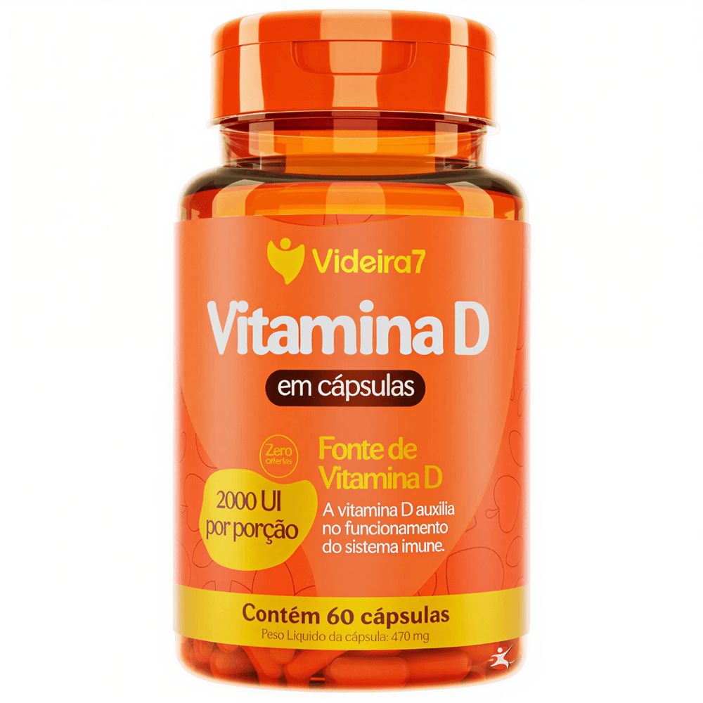 Vitamina D Videira7 60 Cápsulas