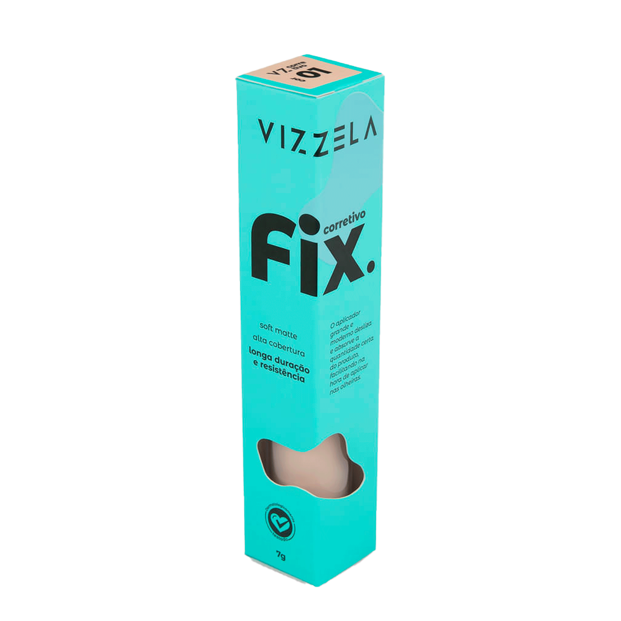 Corretivo Líquido Matte Fix Vizzela 7g Cor 01