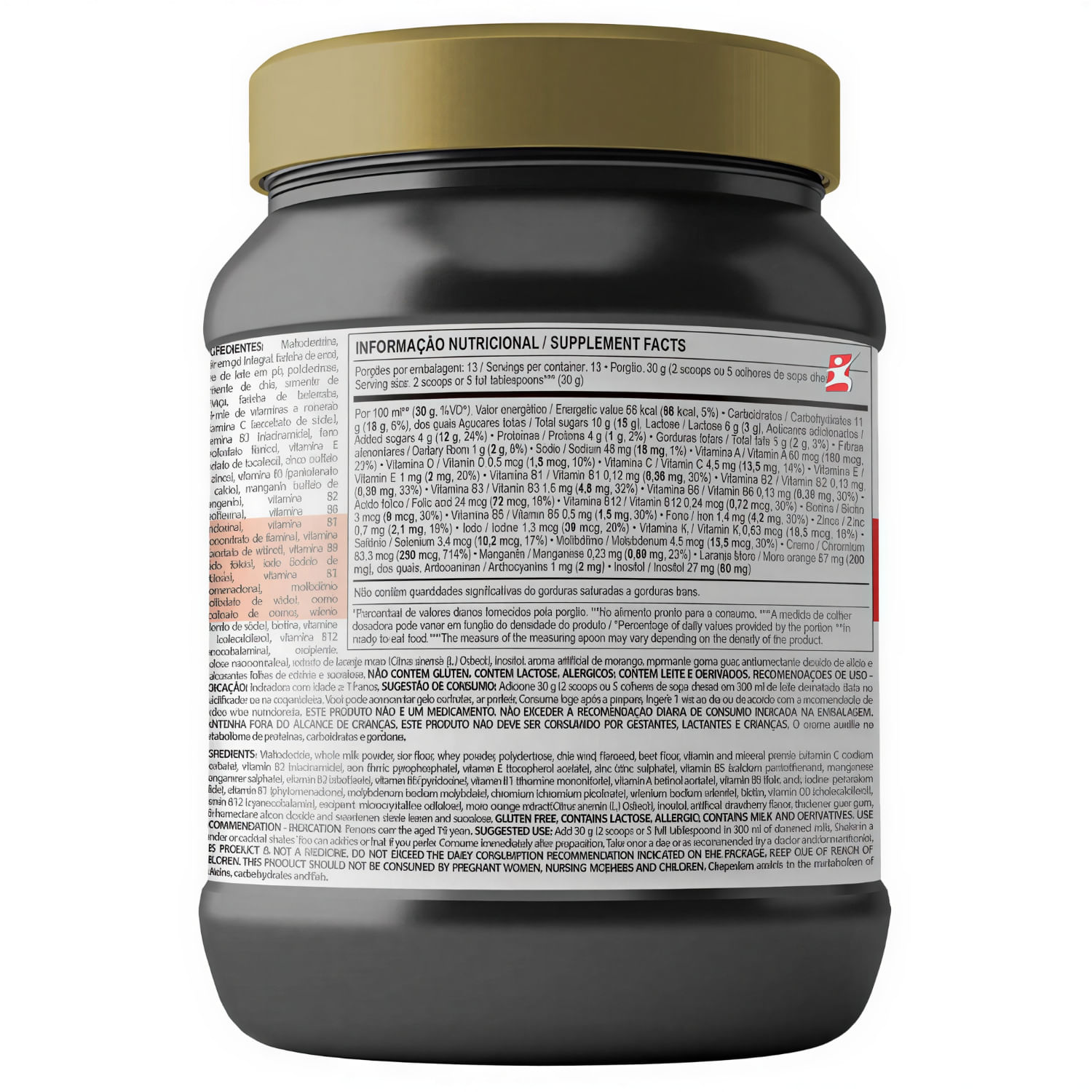 Shake Mais Com Chia Bioforma Clinicmais Morango 400g