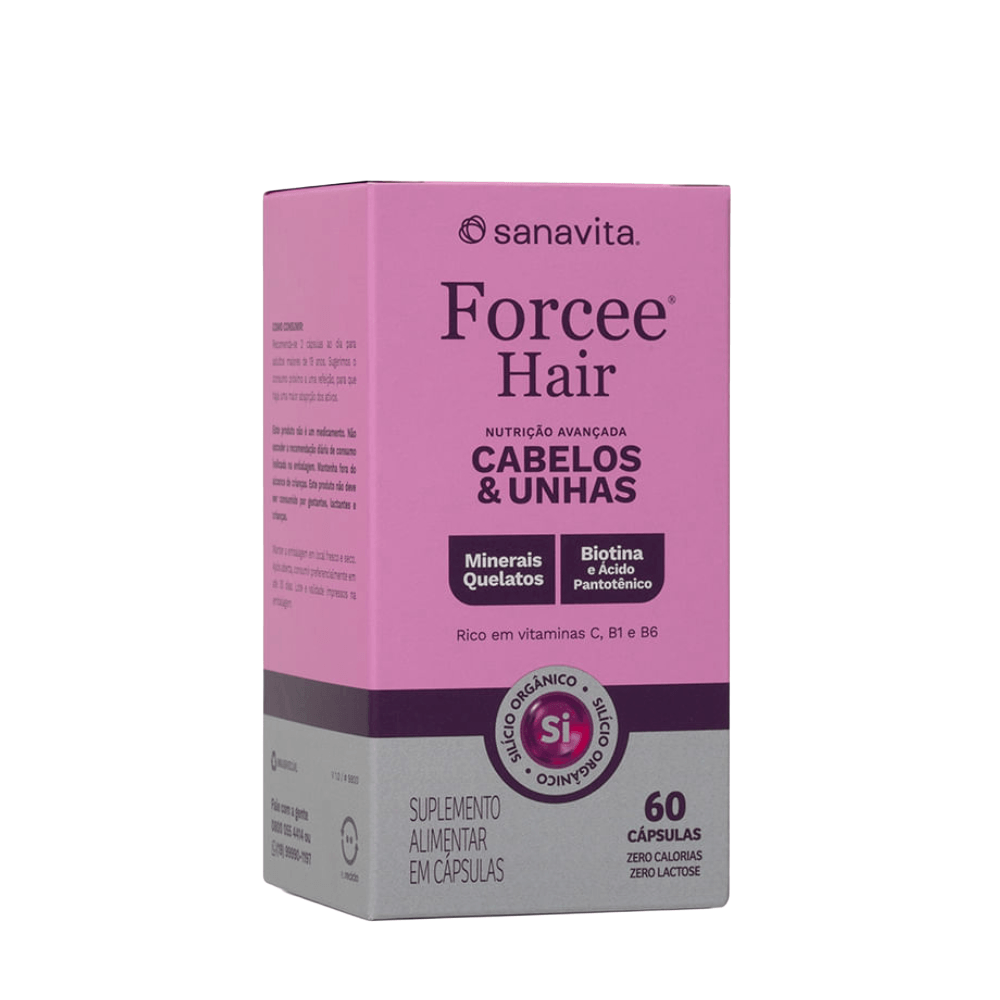 Forcee Hair Frasco 60 Cápsulas 30 Doses