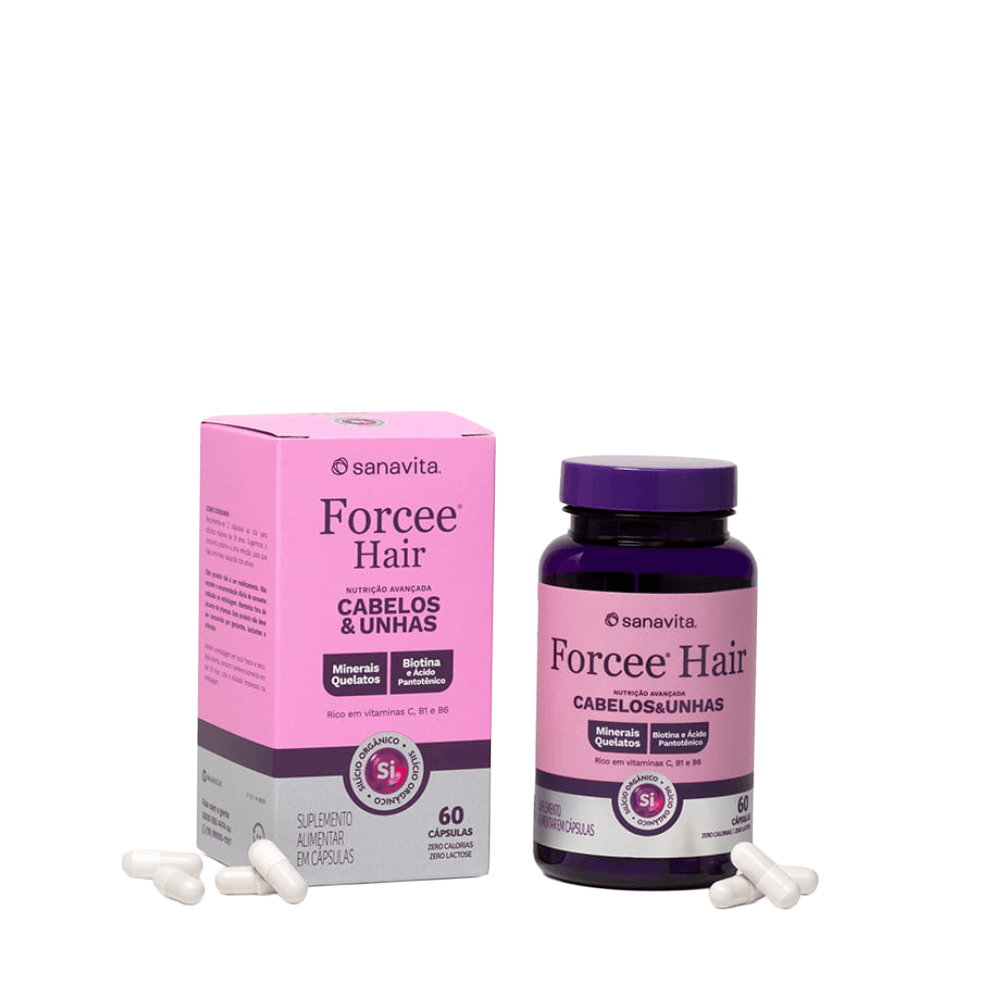 Forcee Hair Frasco 60 cápsulas 30 Doses