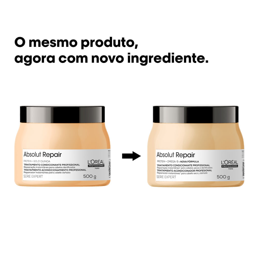 Máscara de Reparação L'Oréal Professionnel Serie Expert Absolut Repair Gold Quinoa 500g