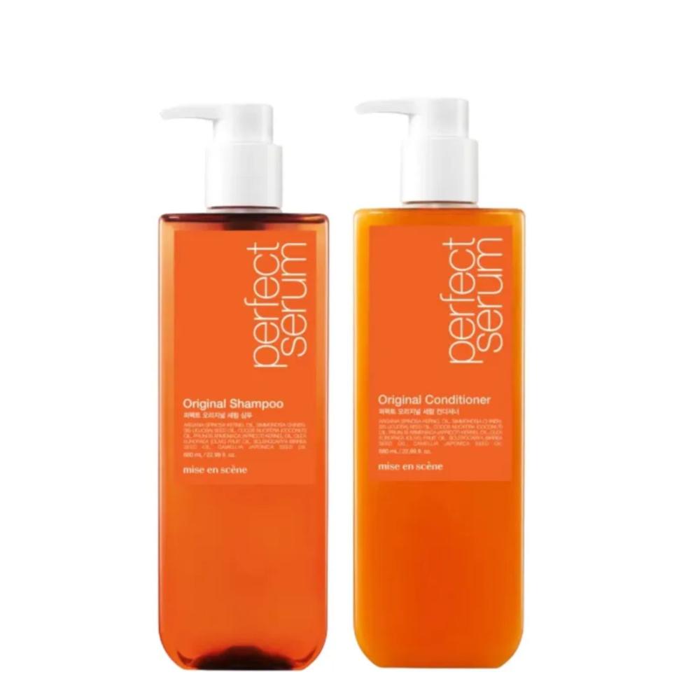 Kit Shampoo 530ml + Condicionador 530ml Sérum Perfect Mise En Scène