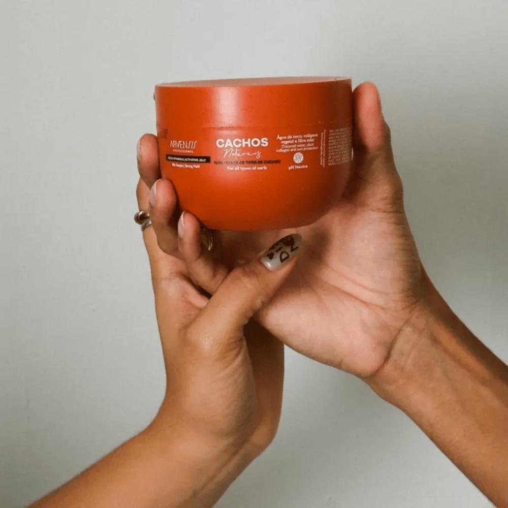 Gelatina Ativadora Cachos Naturais Fixação Forte Arvensis 300g