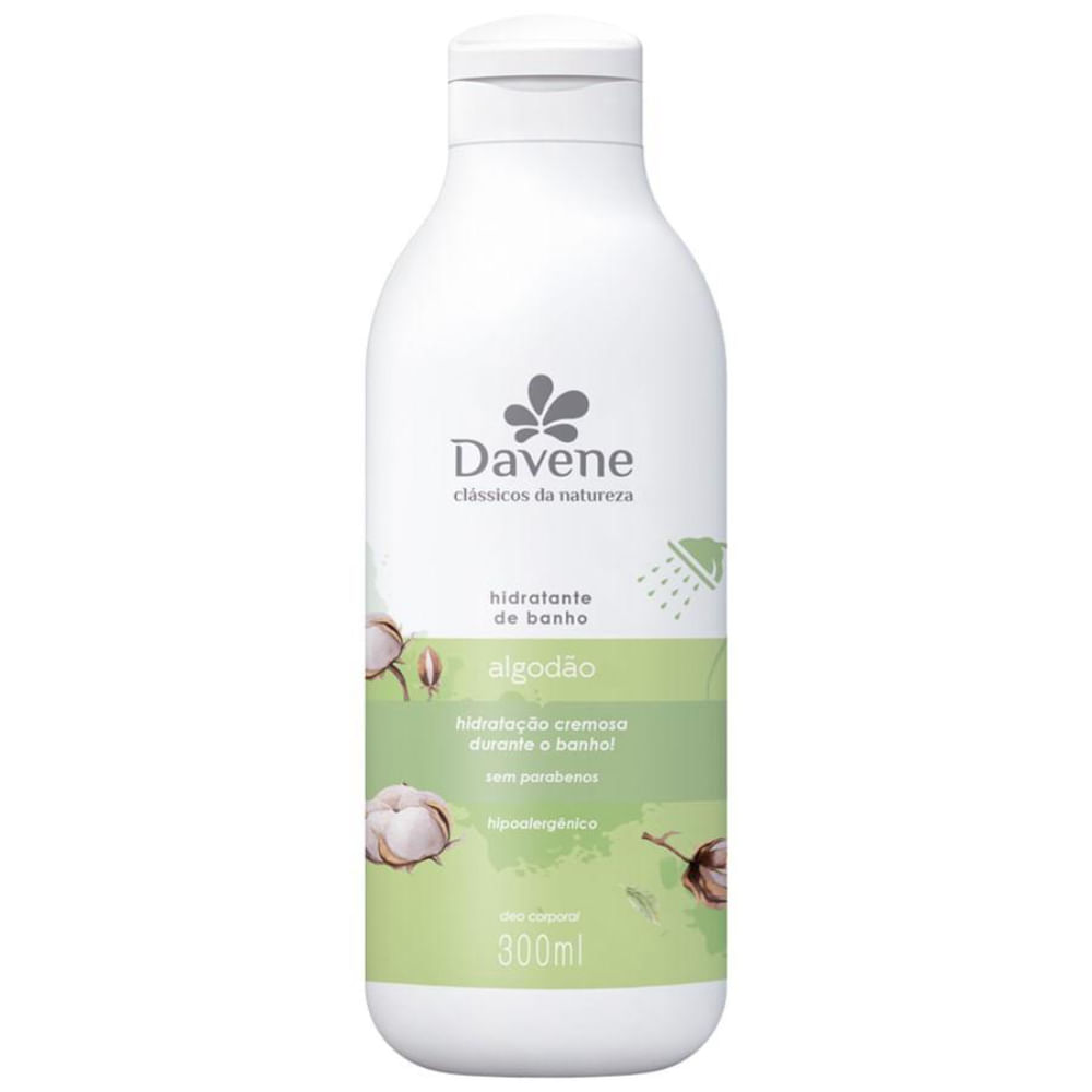 Hidratante de Banho Clássicos Da Natureza Algodão Davene 300ml