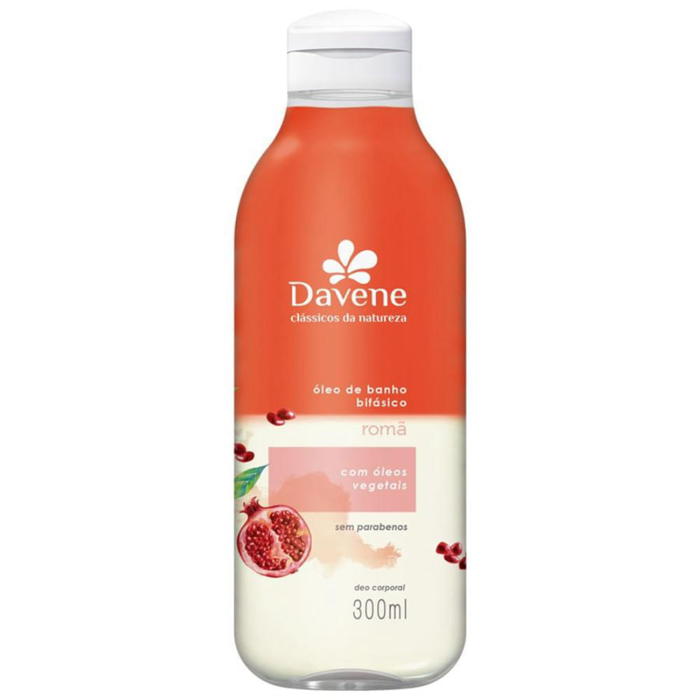 Óleo Bifásico Corporal Clássicos da Natureza Romã Davene 300ml
