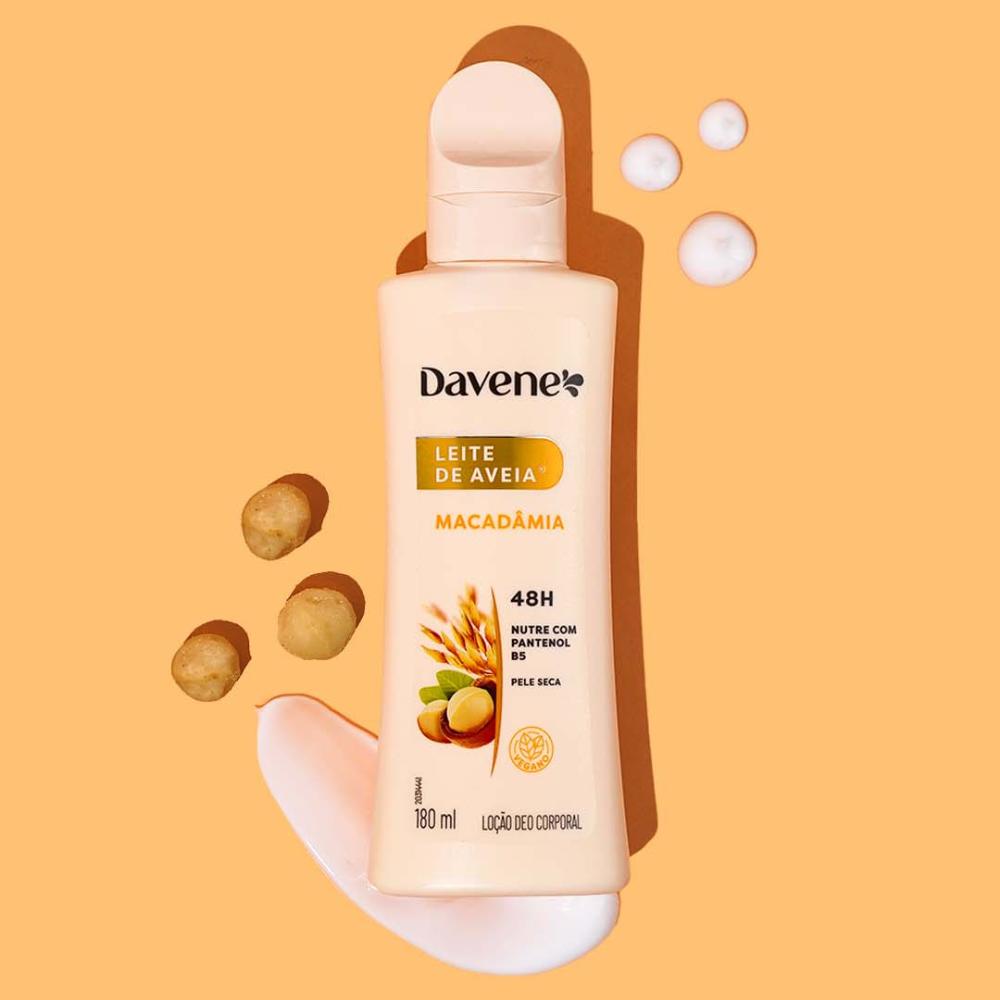 Hidratante Corporal Leite de Aveia Macadâmia Davene 180ml