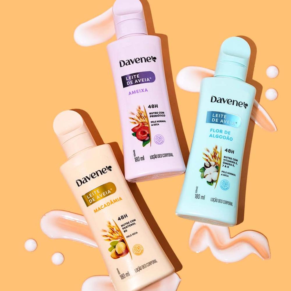 Hidratante Corporal Leite de Aveia Macadâmia Davene 180ml