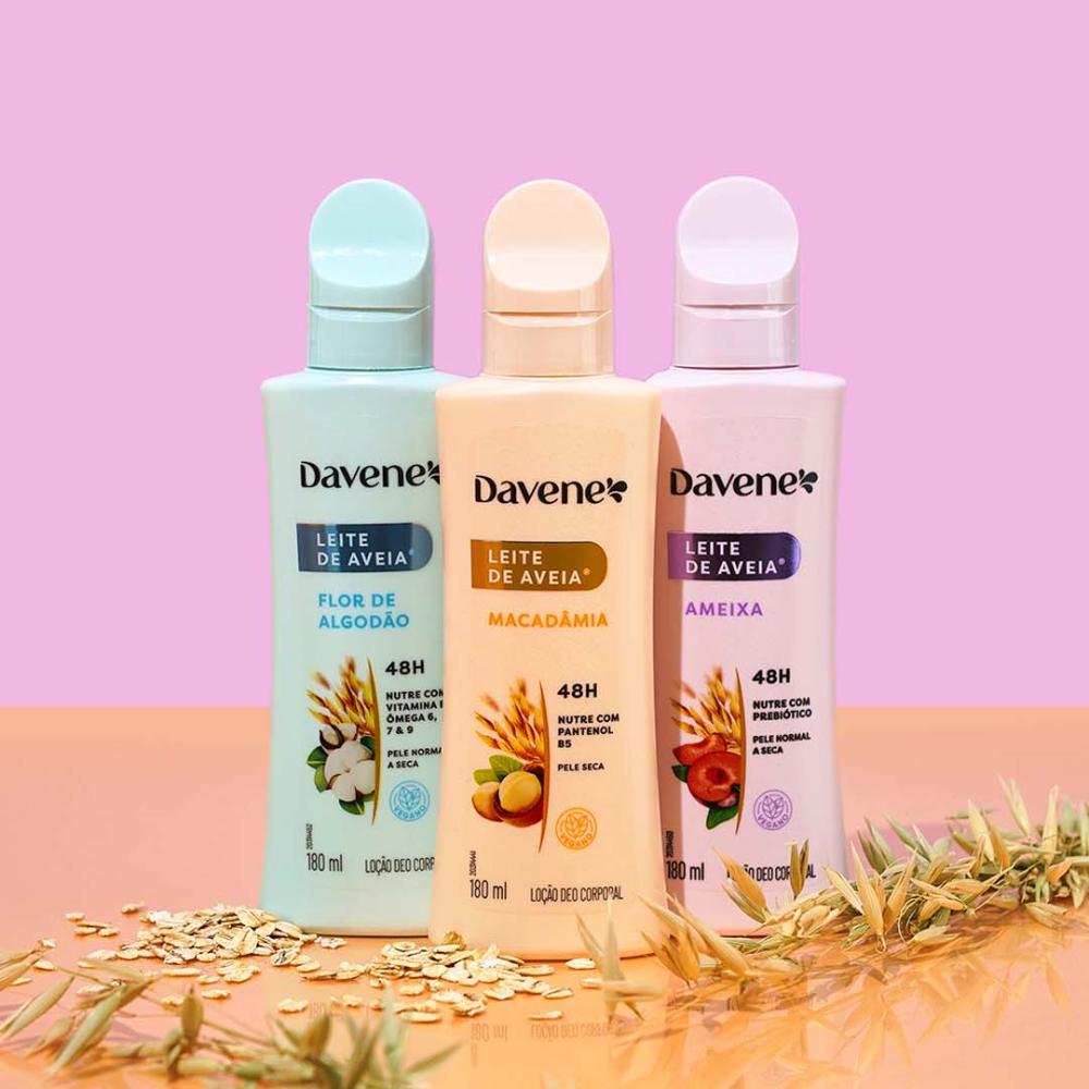 Hidratante Corporal Leite de Aveia Macadâmia Davene 180ml