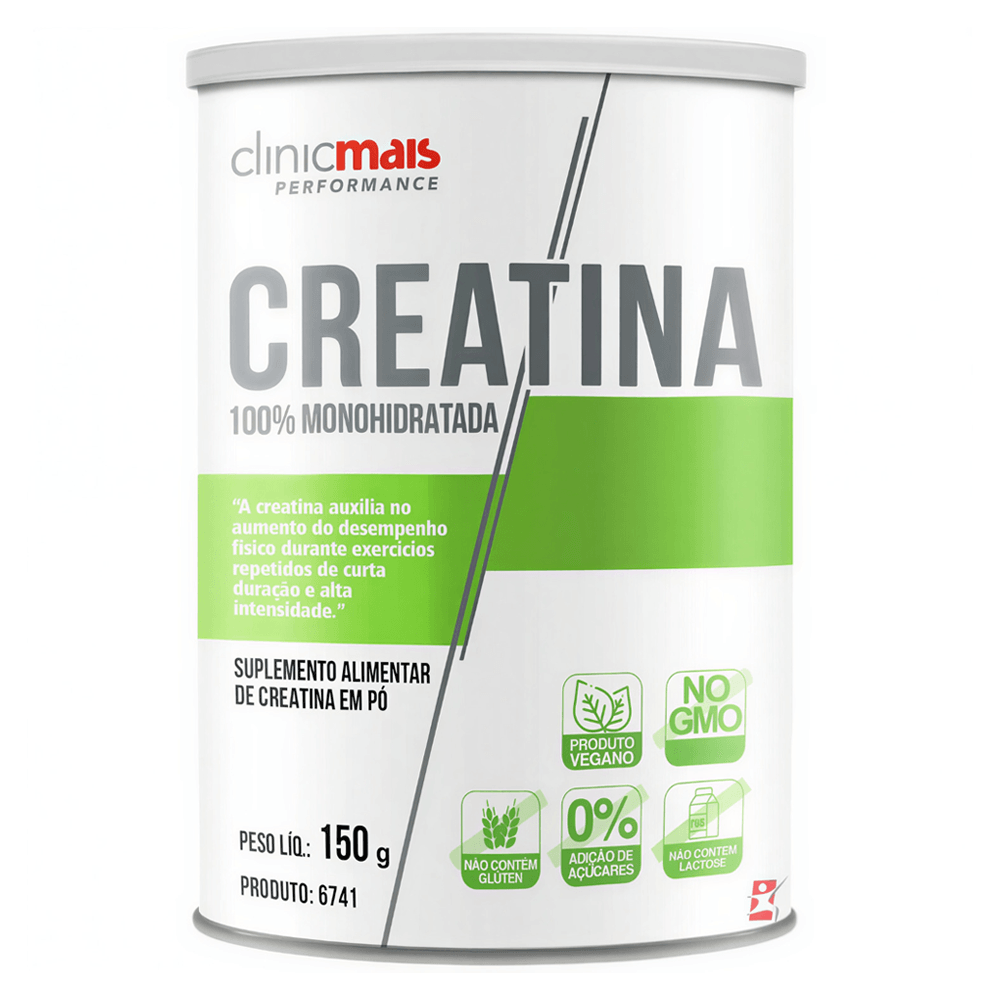 Creatina Pura Sabor Neutro ClinicMais 150g