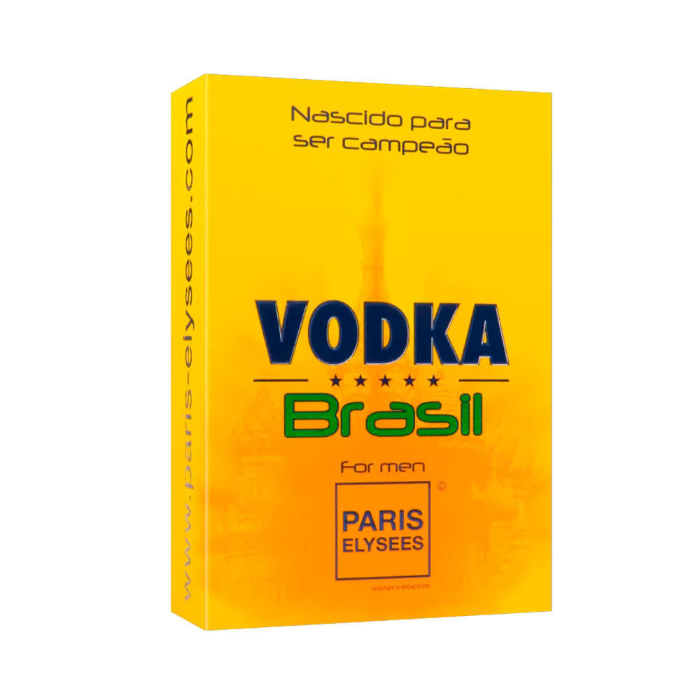 Perfume Masculino Vodka Brasil Yellow Paris Elysees Eau De Toilette 100ml