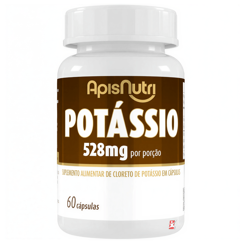 Potássio Apisnutri 528mg Por Porção 60 Cápsulas
