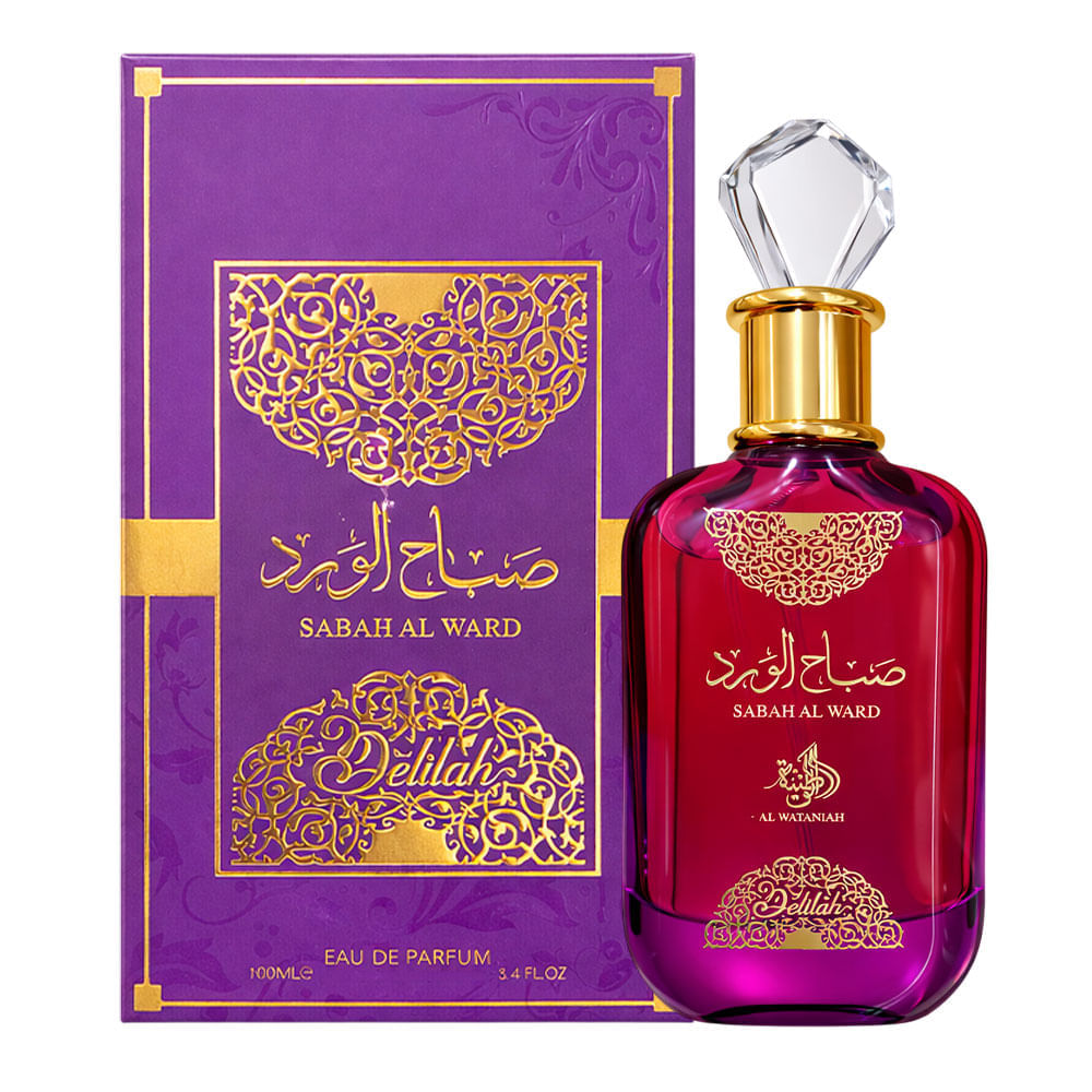 Perfume Feminino Árabe Sabah Al Ward Delilah Al Wataniah  Eau de Parfum 100ml