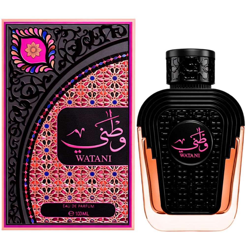 Perfume Feminino Árabe Pink Watani Al Wataniah Eau de Parfum 100ml