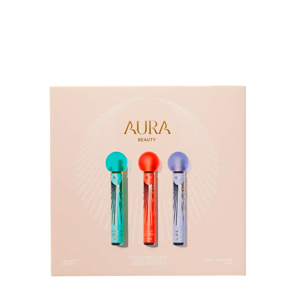 Kit Body Splash Lollipop Scents Aura Beauty  3x10ml