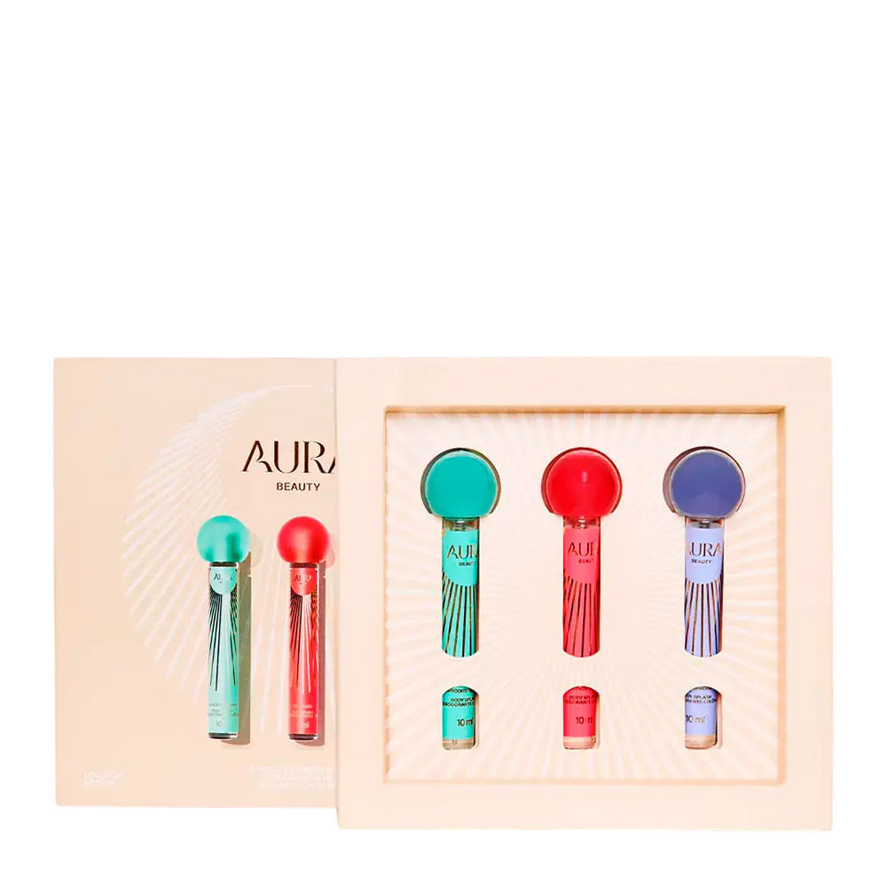 Kit Body Splash Lollipop Scents Aura Beauty  3x10ml