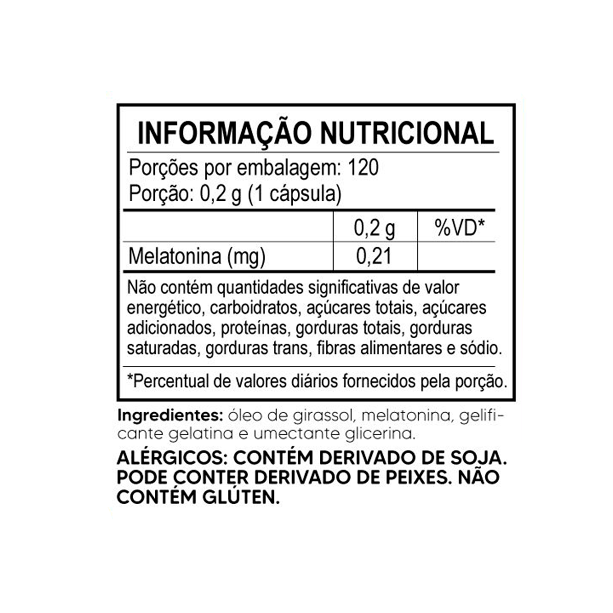 Melatonina Pura Tiaraju 120 Cápsulas Softgel